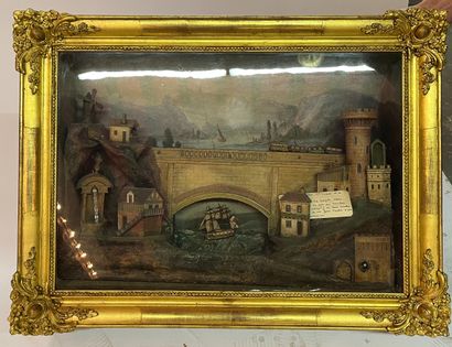 DIORAMA PANEL attributed to Xavier THARIN
Animated...