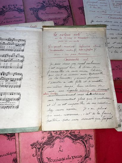 THEATRE GUIGNOL
Pièces manuscrites, comprenant...