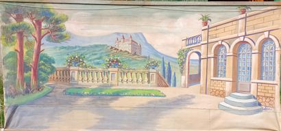 Fernand OLDRA (1886 -1973)
Painted theater...