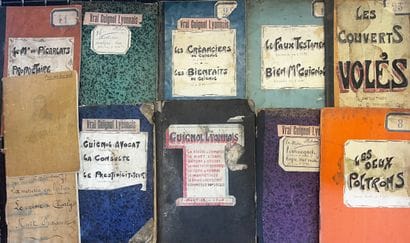 THEATRE DE GUIGNOL
Réunion de manuscrits...