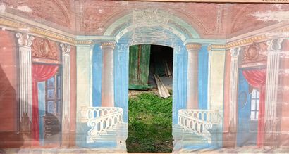 GUIGNOL 
Reunion of backdrop canvases, including...
