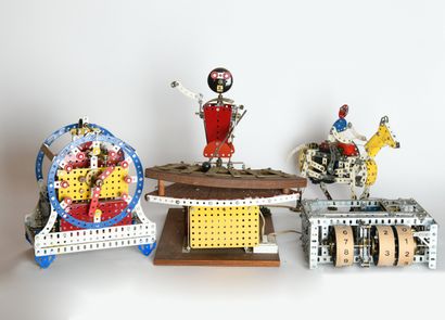 MECCANO
Set of four Meccano including a horse...