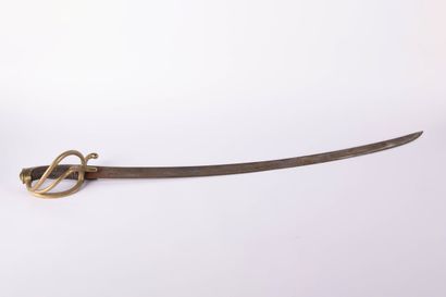 Sabre de cavalerie légère modèle An XI 
Poignée...