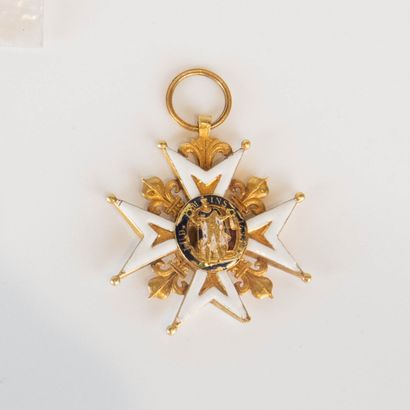 Croix de l'Ordre de Saint Louis en or et...