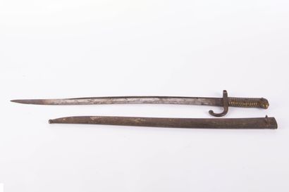 Sabre-Baïonnette Chassepot modèle 1866.
Lame...