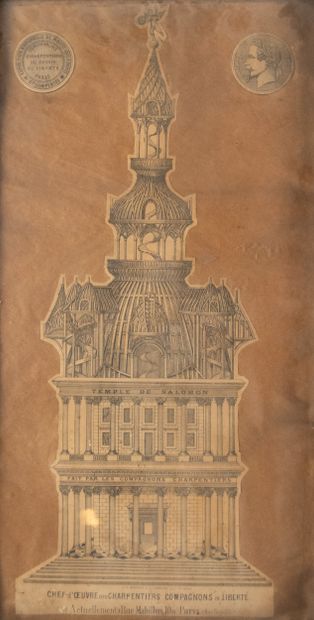 Compagnonnage, 1867
Curieux montage encadré...