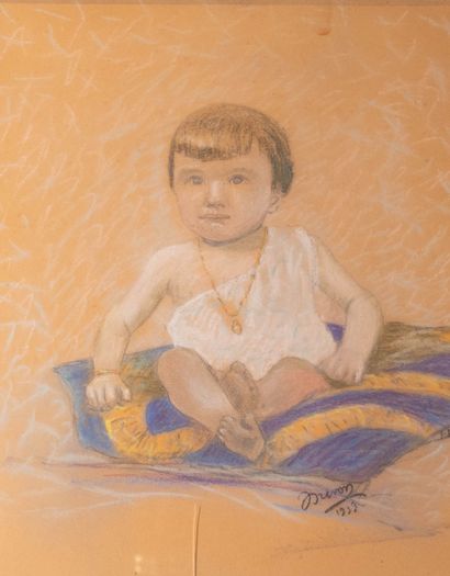 Jean DREVON (1889-1979)
Portrait of a young...