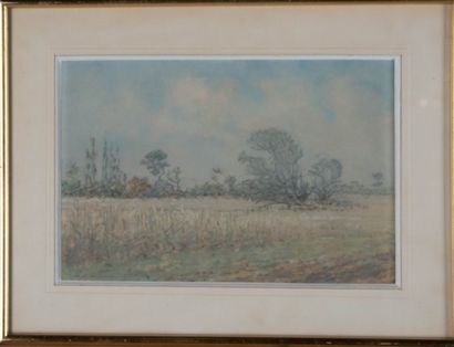 José MINGRET (1880-1969)
Mist over the countryside
Gouache...