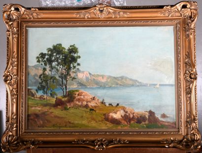 Théodore LEVIGNE (1848-1912)
Coastal landscape...