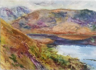 Adolphe REY (1863-1944)
Lake Chambon (Puy-de-Dôme)
Watercolor,...