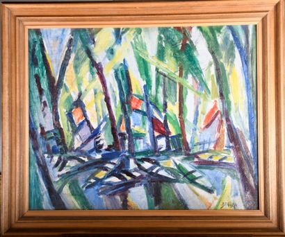 Albert BERTALAN (1899-1957)
Fauvist landscape
Oil...