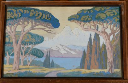 Maurice de LAMBERT (1873-1952)
Provence landscape...