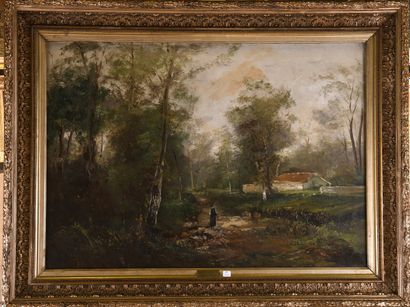 Émile GODCHAUX (1860-1938)
Animated landscape...