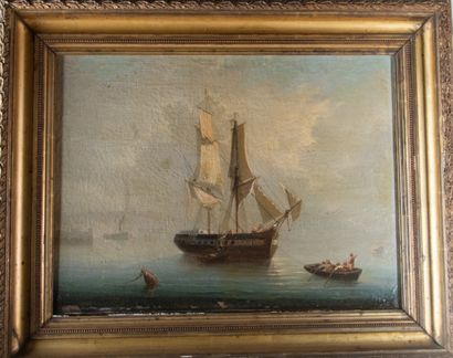 Gustave-Marius JULIEN (1825-1881)
Marine,...