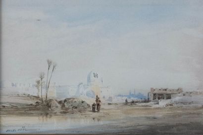 Jules NOËL (1810-1881)
Alger, Perspective...