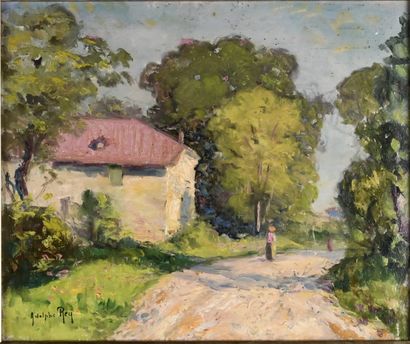Adolphe REY (1863-1944)
Walkers on the road...
