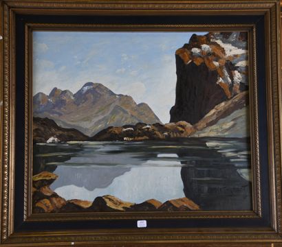 Nancie POIGNANT (1911-2000)
Lake Eychauda...