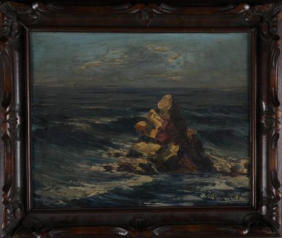 Édouard MANDON (1885-1977)
The waves
Oil...