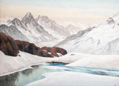 Jacques FOURCY (1906-1990)
View of the Mont...