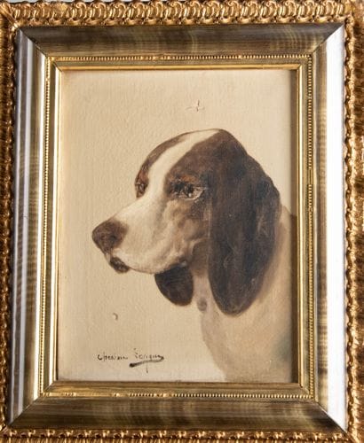 Théodore LEVIGNE (1848-1912)	
Tête de Pointer...