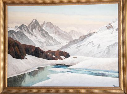 Jacques FOURCY (1906-1990)
View of the Mont...
