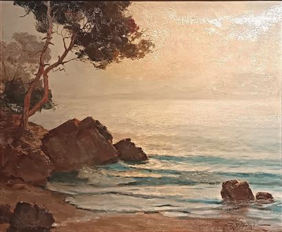 Richard DURANDO TOGO (1910 -?)
Seaside landscape
Oil...