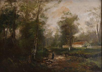 Émile GODCHAUX (1860-1938)
Animated landscape...