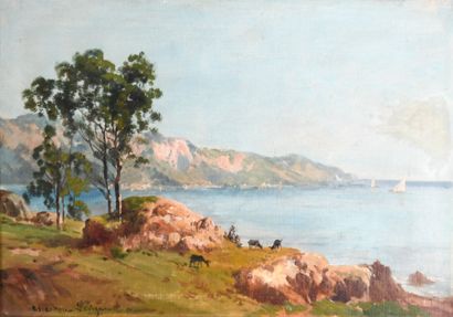 Théodore LEVIGNE (1848-1912)
Coastal landscape...