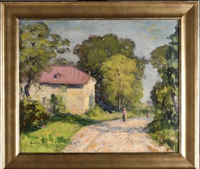 Adolphe REY (1863-1944)
Walkers on the road...