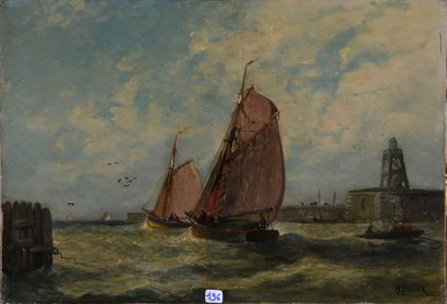 Jules VERNIER (1862-1937)
Fishing Boats on...