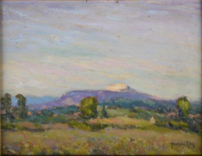 Adolphe REY (1863-1944)
Mont Blanc from Badinières...