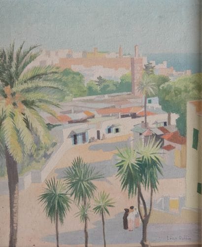 Léon RAFFIN (1906-1996)
Vue présumée de Tanger...