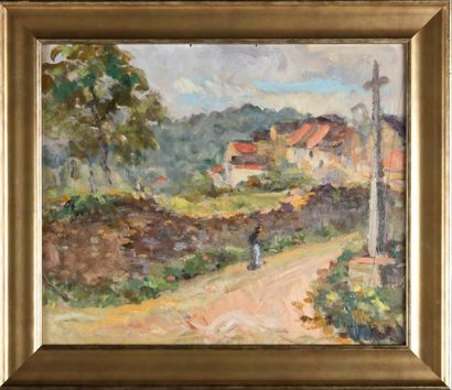 Adolphe REY (1863-1944)
The village cross...