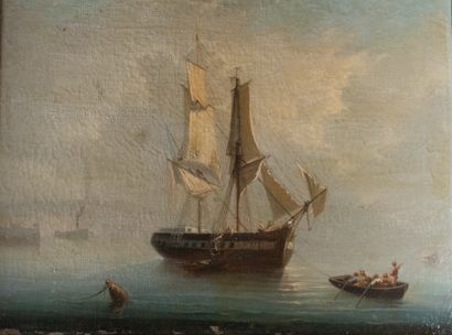 Gustave-Marius JULIEN (1825-1881)
Marine,...