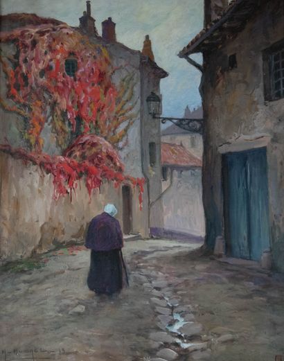Claude Honoré HUGREL (1880-1944)
Village...