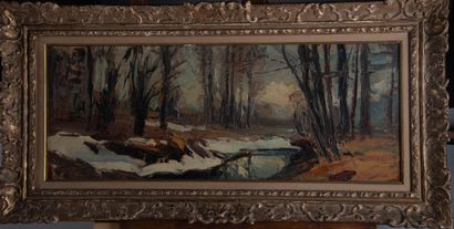 Pierre CALES, known as l'Abbé (1870-1961)
Snow...