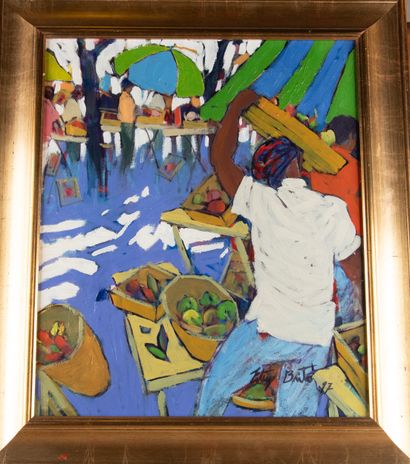 Esteves BRITO (b. 1961) At the market, 1997...