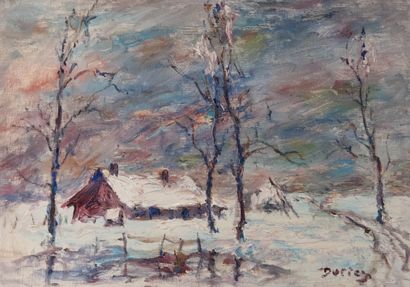 Julien DURIEZ (1900-1993)
Country landscape...
