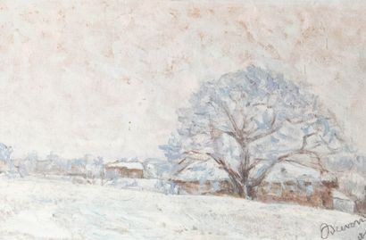 Jean DREVON (1889-1979)
Winter landscape
Oil...