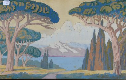 Maurice de LAMBERT (1873-1952)
Provence landscape...