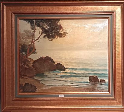 Richard DURANDO TOGO (1910 -?)
Seaside landscape
Oil...