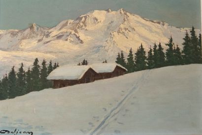 DELJEAN (French school, 1940s/1960s)
Mont...