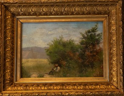 Armand LELEUX (1818-1885)
Peasant ironing...