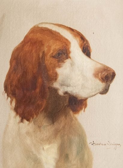 Théodore LEVIGNE (1848 - 1912)
Tête d'Epagneul
Huile...