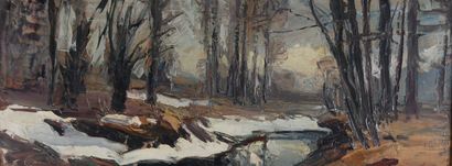 Pierre CALES, known as l'Abbé (1870-1961)
Snow...