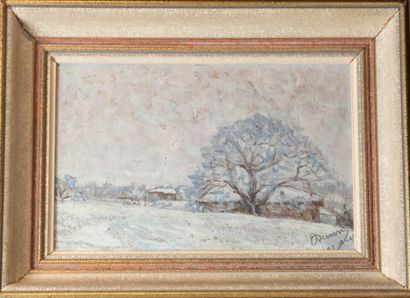 Jean DREVON (1889-1979)
Winter landscape
Oil...