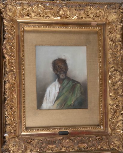 Carl HAGG (1820-1878)
Portrait d’homme noir...
