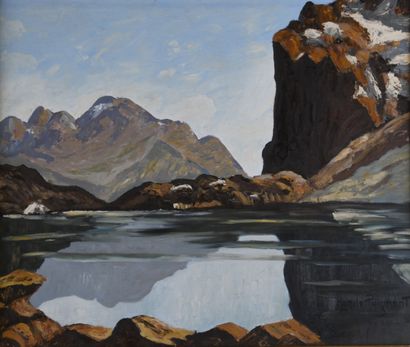 Nancie POIGNANT (1911-2000)
Lake Eychauda...