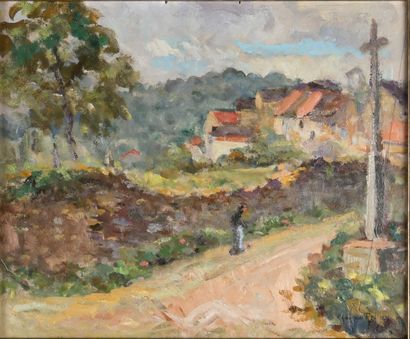 Adolphe REY (1863-1944)
The village cross...