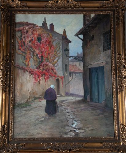 Claude Honoré HUGREL (1880-1944)
Village...
